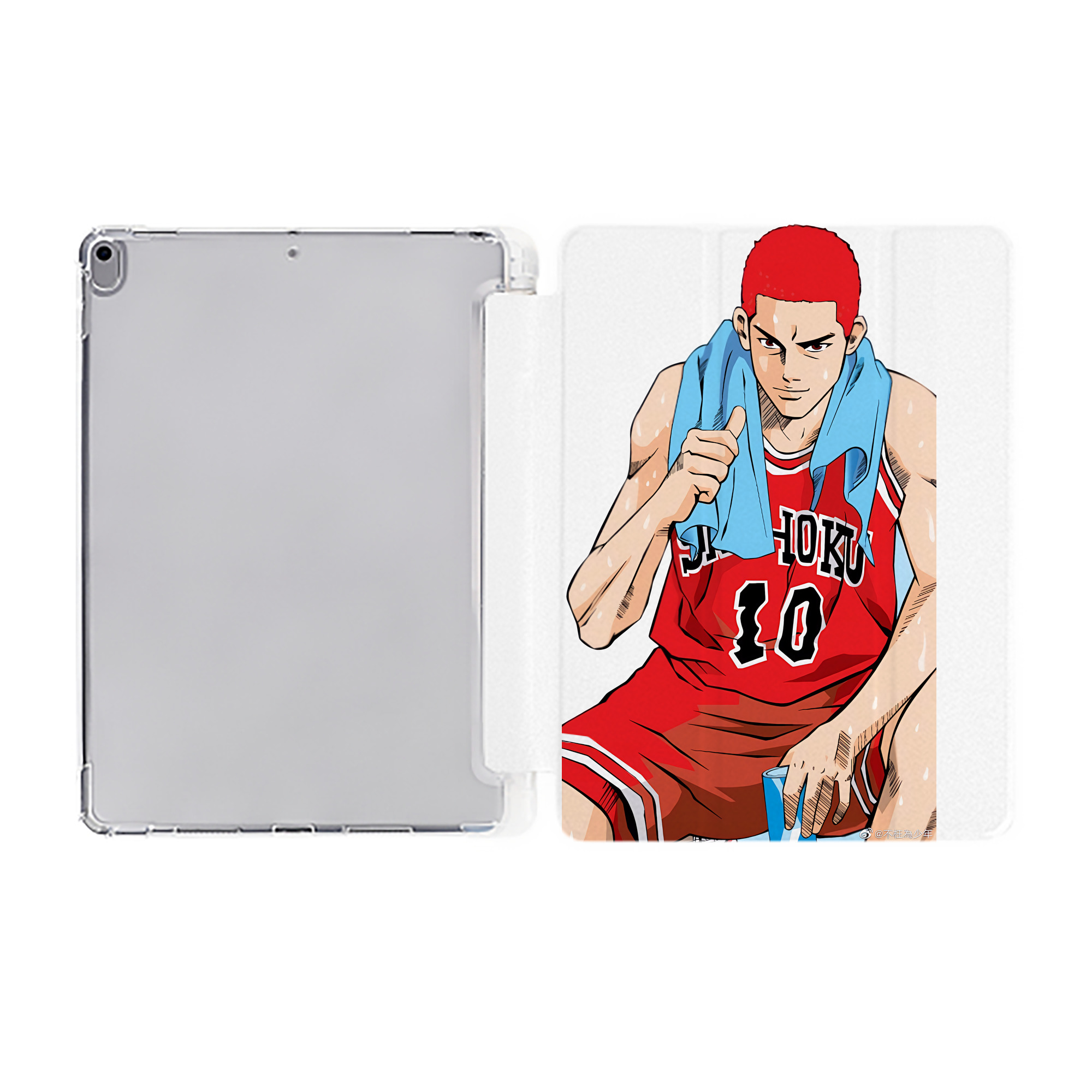 （画像用） SLAM DUNK／スラムダンク IPad ケース ペン収納付き 三つ折りスタンド PUレザー×シリコン 対応機種9.5/10.5/10.9インチ